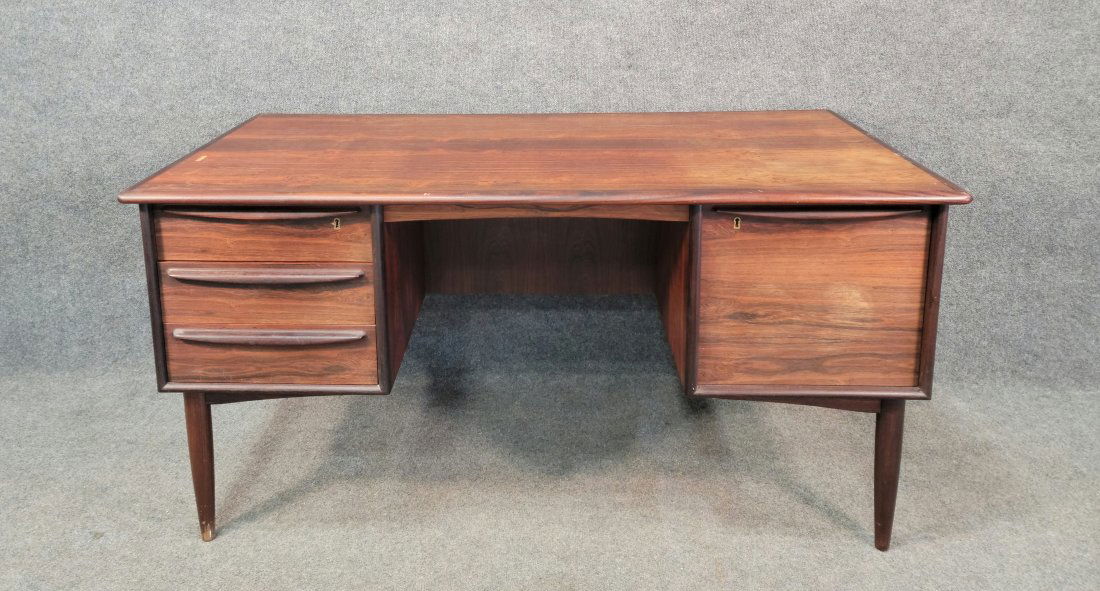 Rosewood Mid Century Desk (1 of 6)