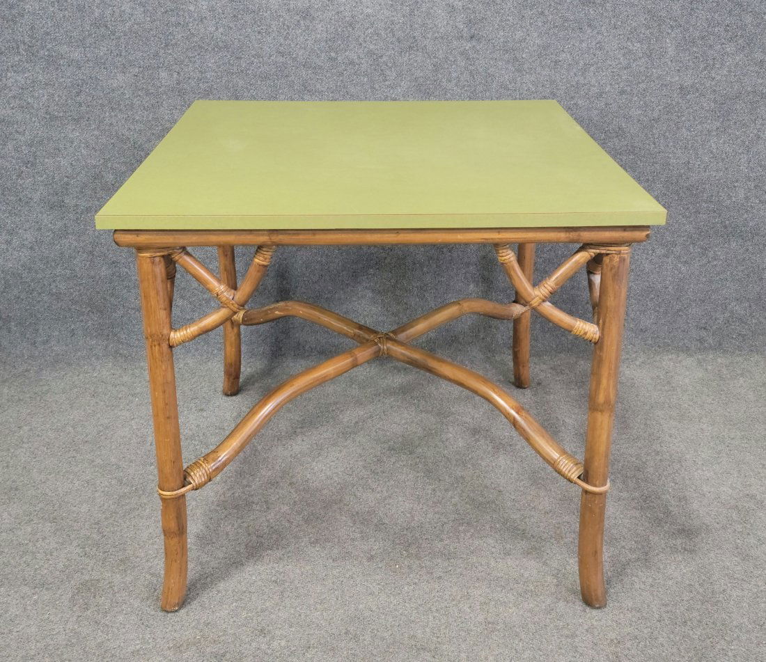 Rattan Card Table (1 of 4)