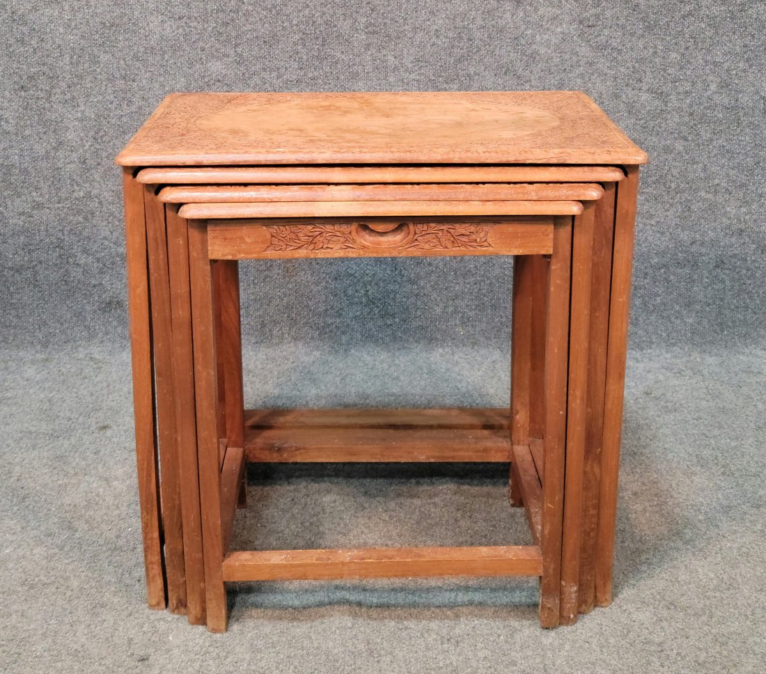 Chinese Stack Tables: Tables Stacked - 21"H, 21"W, 13"D