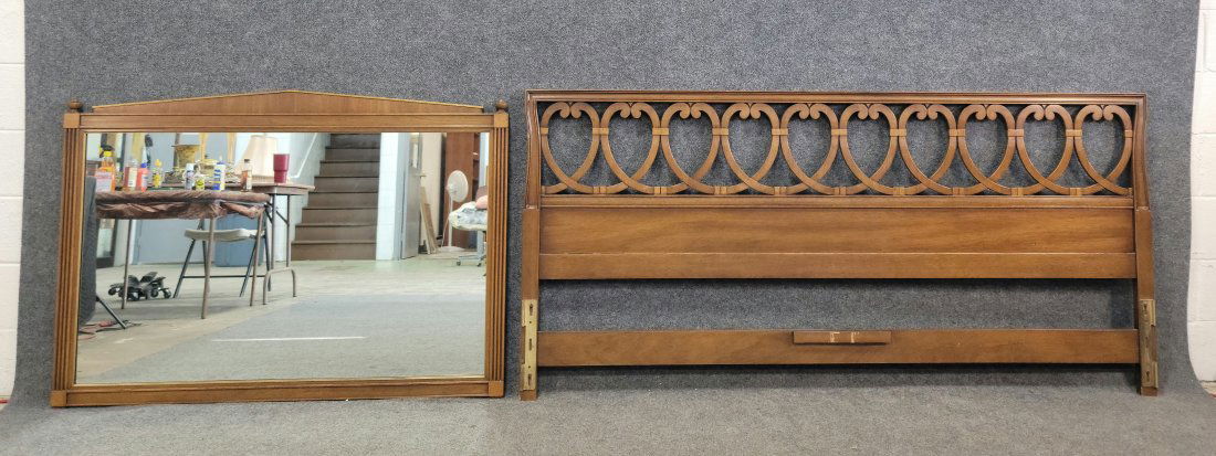 Henredon Headboard + Mirror (1 of 2)
