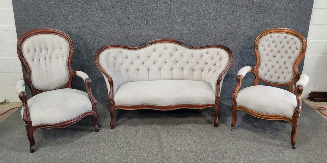 3 Piece Victorian Parlor Set (1 of 11)