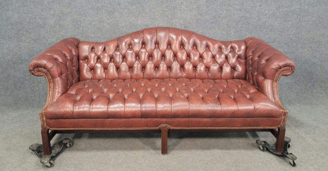 Chesterfield Leather Sofa (1 of 5)