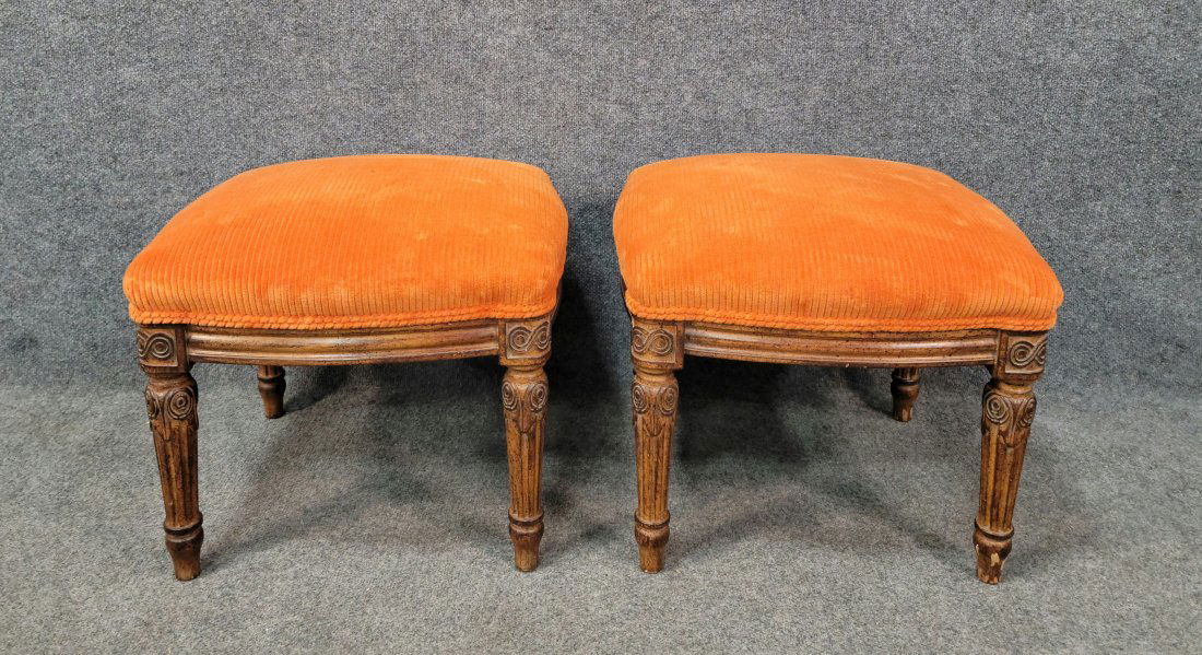 Pair Of Louis XV Style Stools (1 of 4)