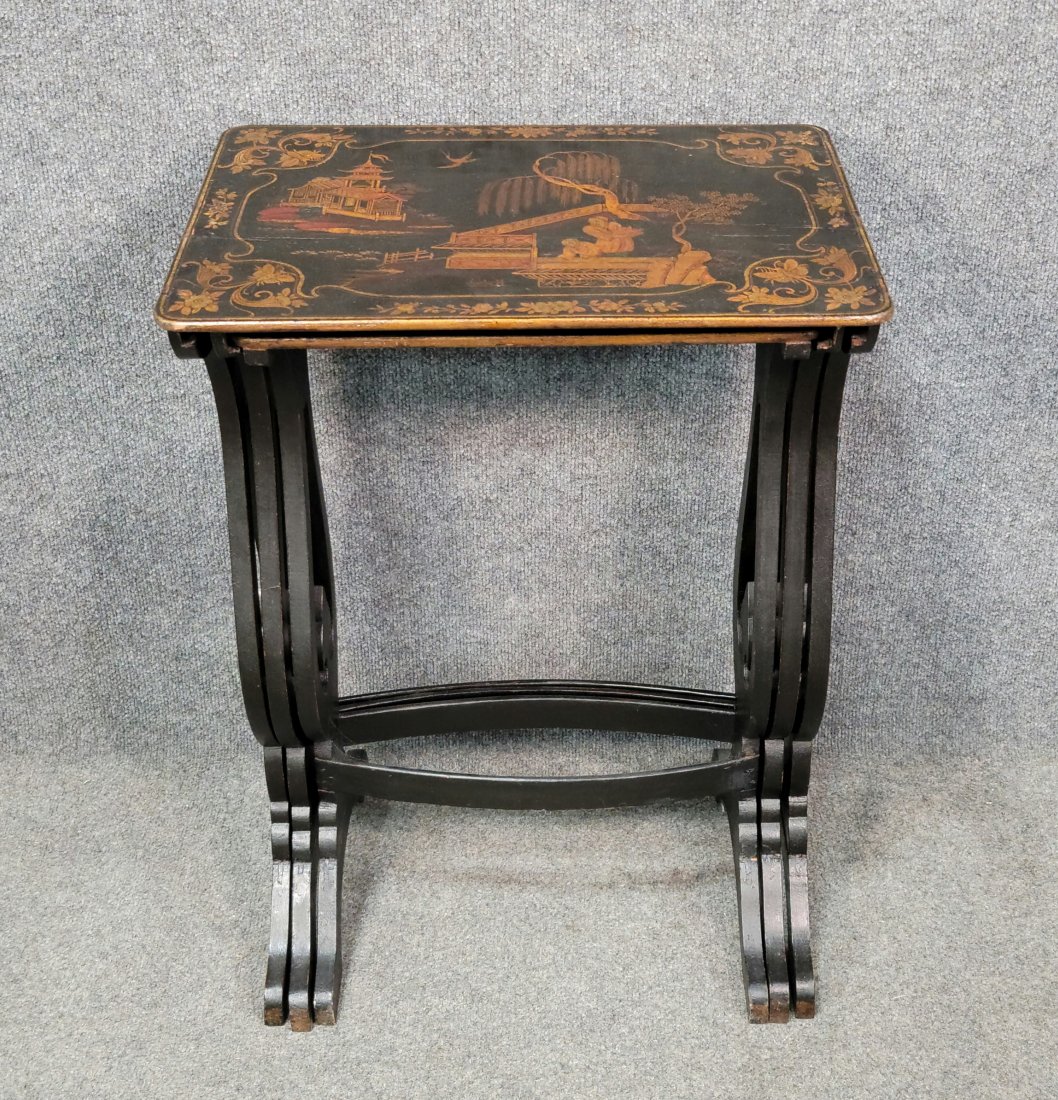 Chinoissiere Stack Tables: 27"H, 19.25"W, 13.50"D