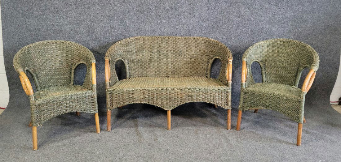 3 Piece Rattan Outdoor Set (1 of 11)