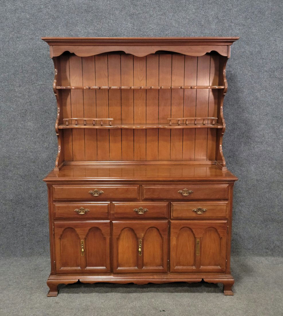 J.B. Van Sciver Co. Cherry Open Hutch (1 of 5)