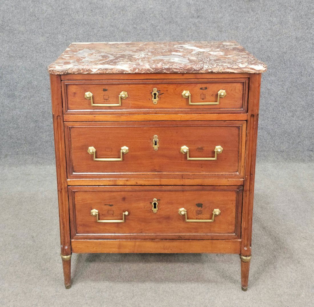 Antique Directioire Commode: 32"H, 26"W, 17.50"D