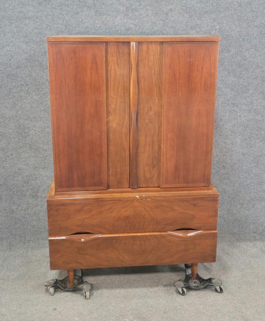 MCM American Martinsville Tall Chest: 61.25"H, 40"W, 18.50"D