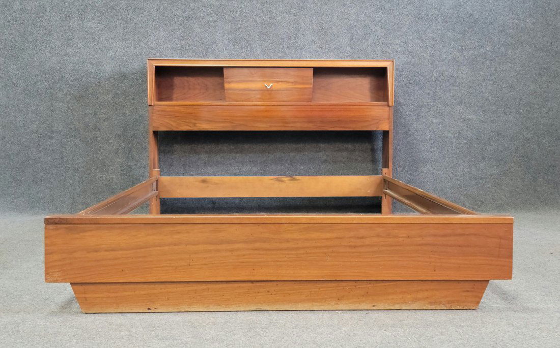 Modern Bed: Headboard - 38"H, 58"W, 10"D | Footboard - 12"H, 58"W | Full Bed - 87"D