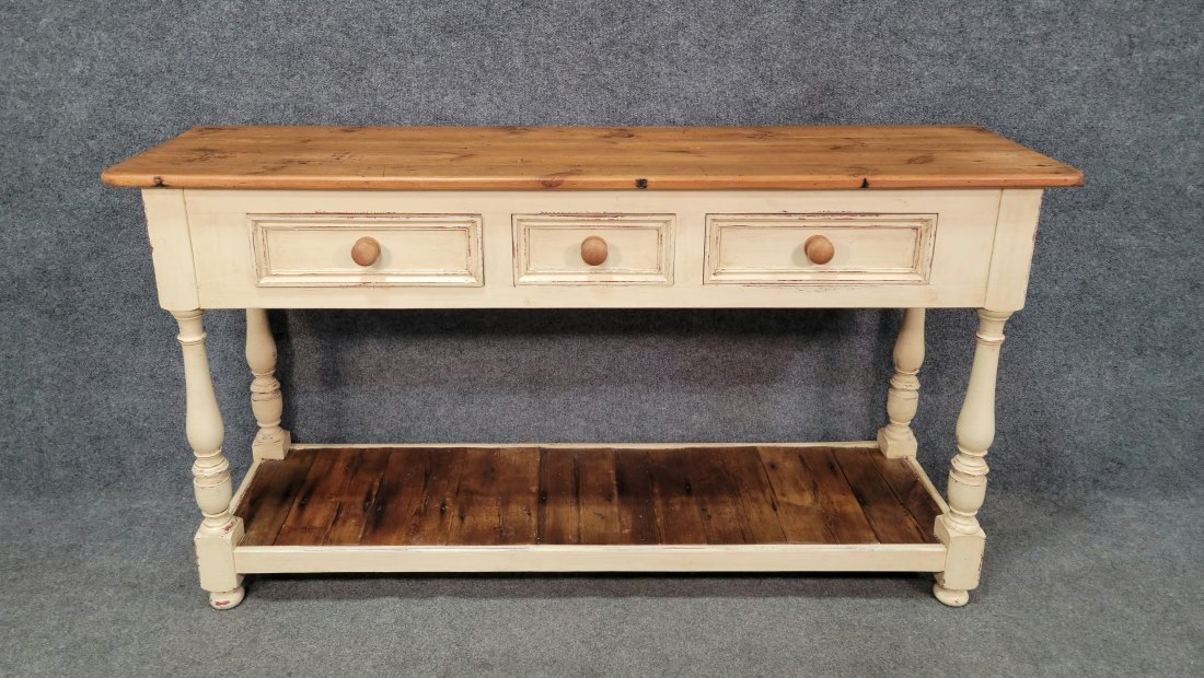Painted Sofa Table: 36"H, 66"W, 18"D