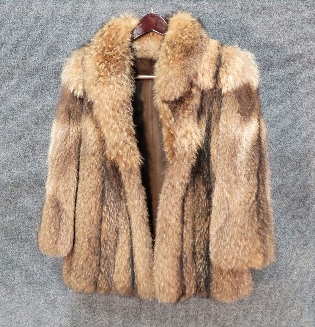 Vintage Wolf Real Fur Coat (1 of 2)