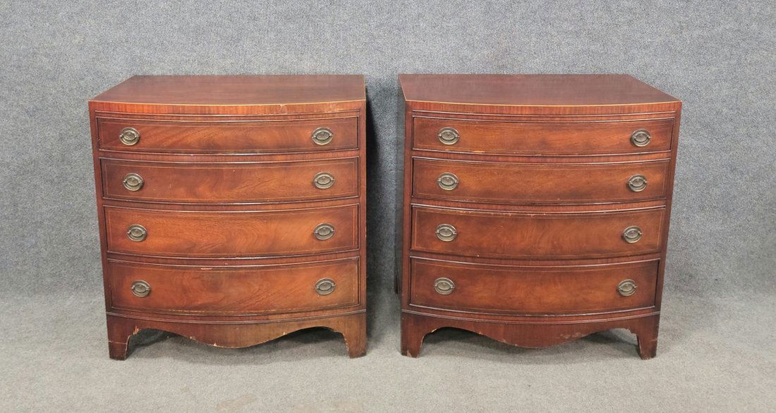 Pair Of Mahogany Bachelor Chests (1 of 7)