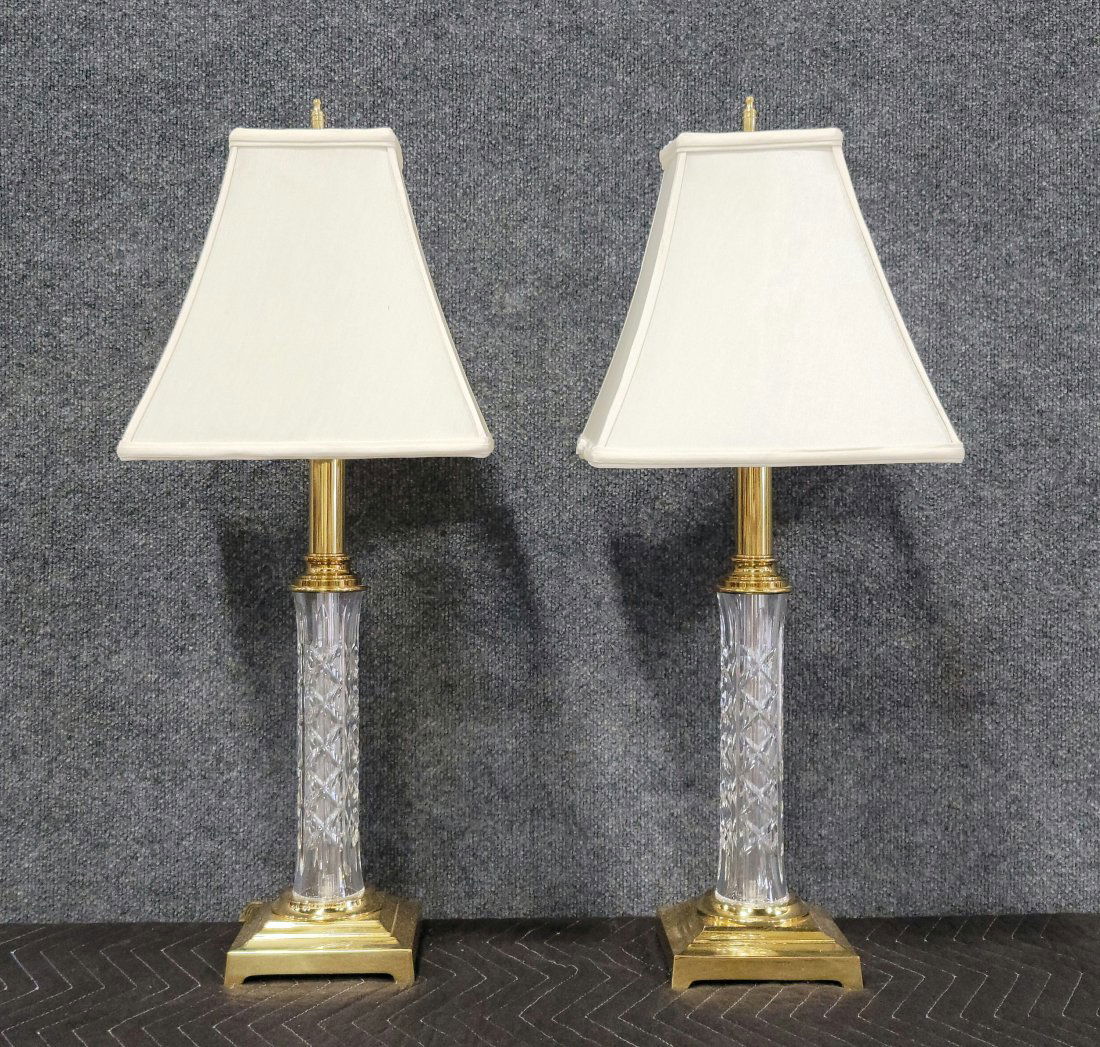 Pair Of Waterford Lamps (1 of 3)