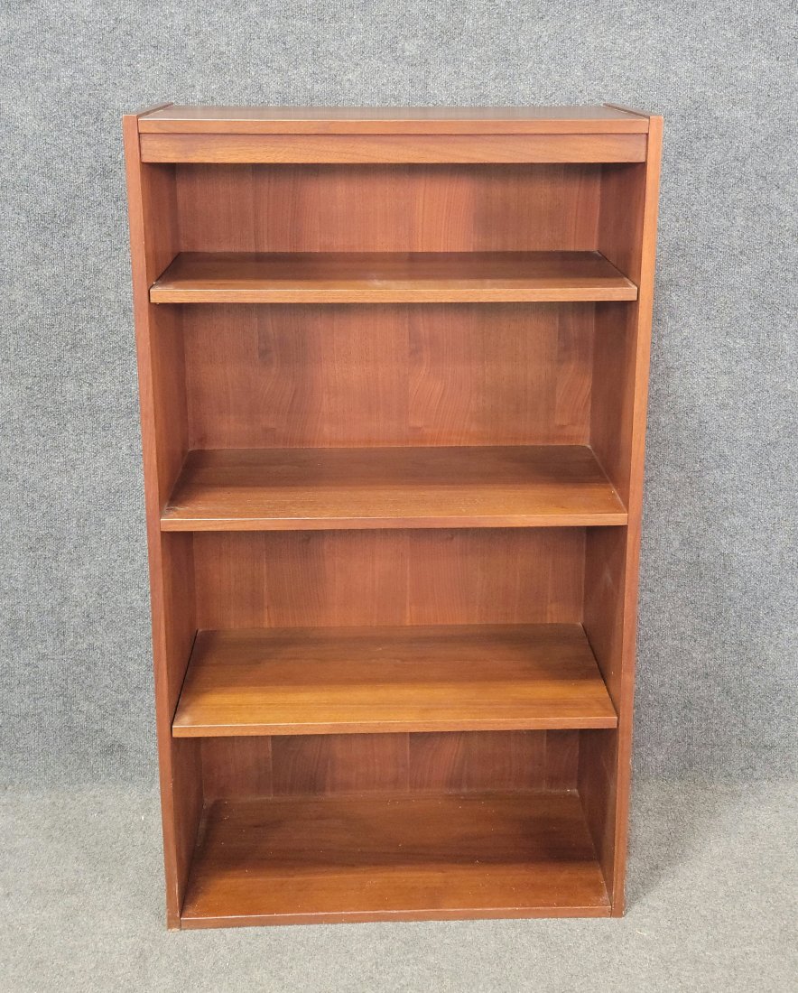 Teak Bookcase: 48"H, 27.50"W, 13"D