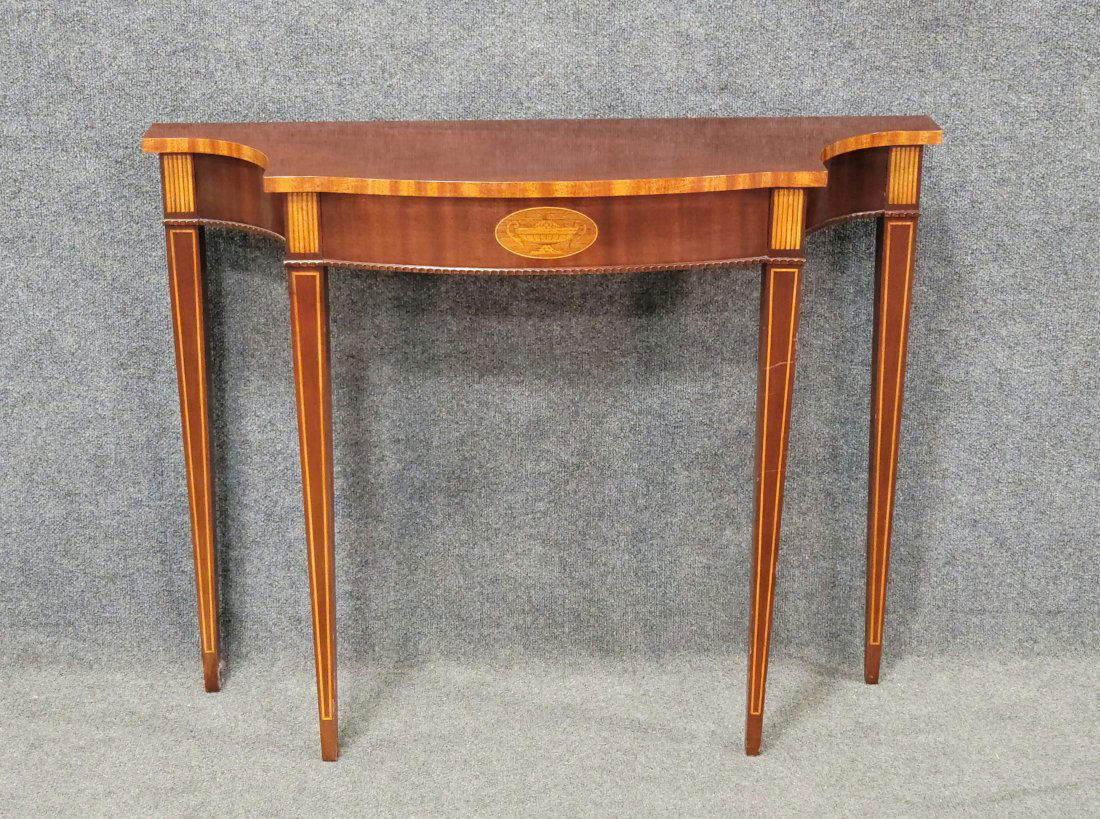 Council Banded Inlaid Console (1 of 6)