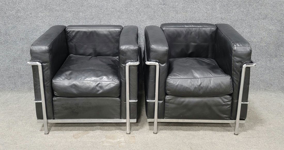 Pair Of Le Corbusier Style Chairs (1 of 5)