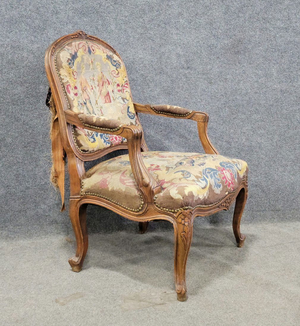 19th Century Needlepoint Chair (1 of 6)