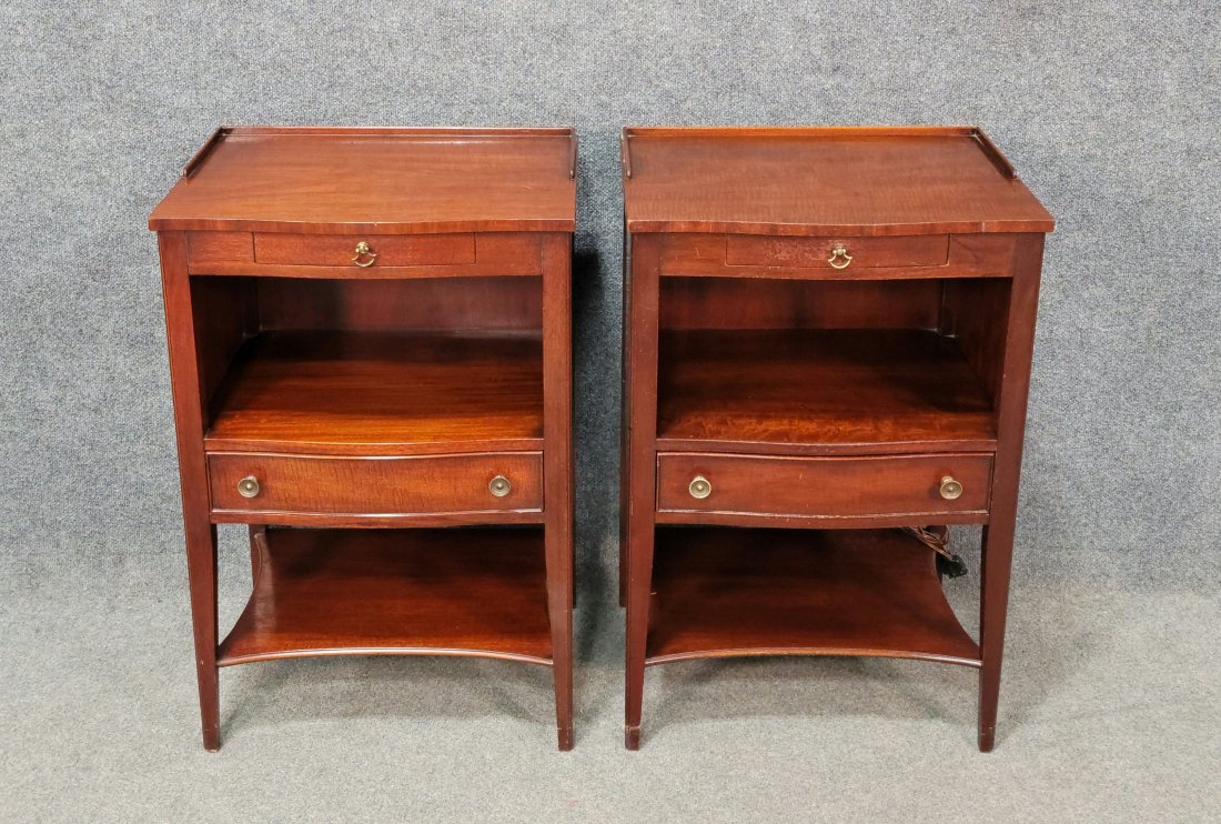 Pair Of Kindel Nightstands: 30.50"H, 20"W, 15.50"D