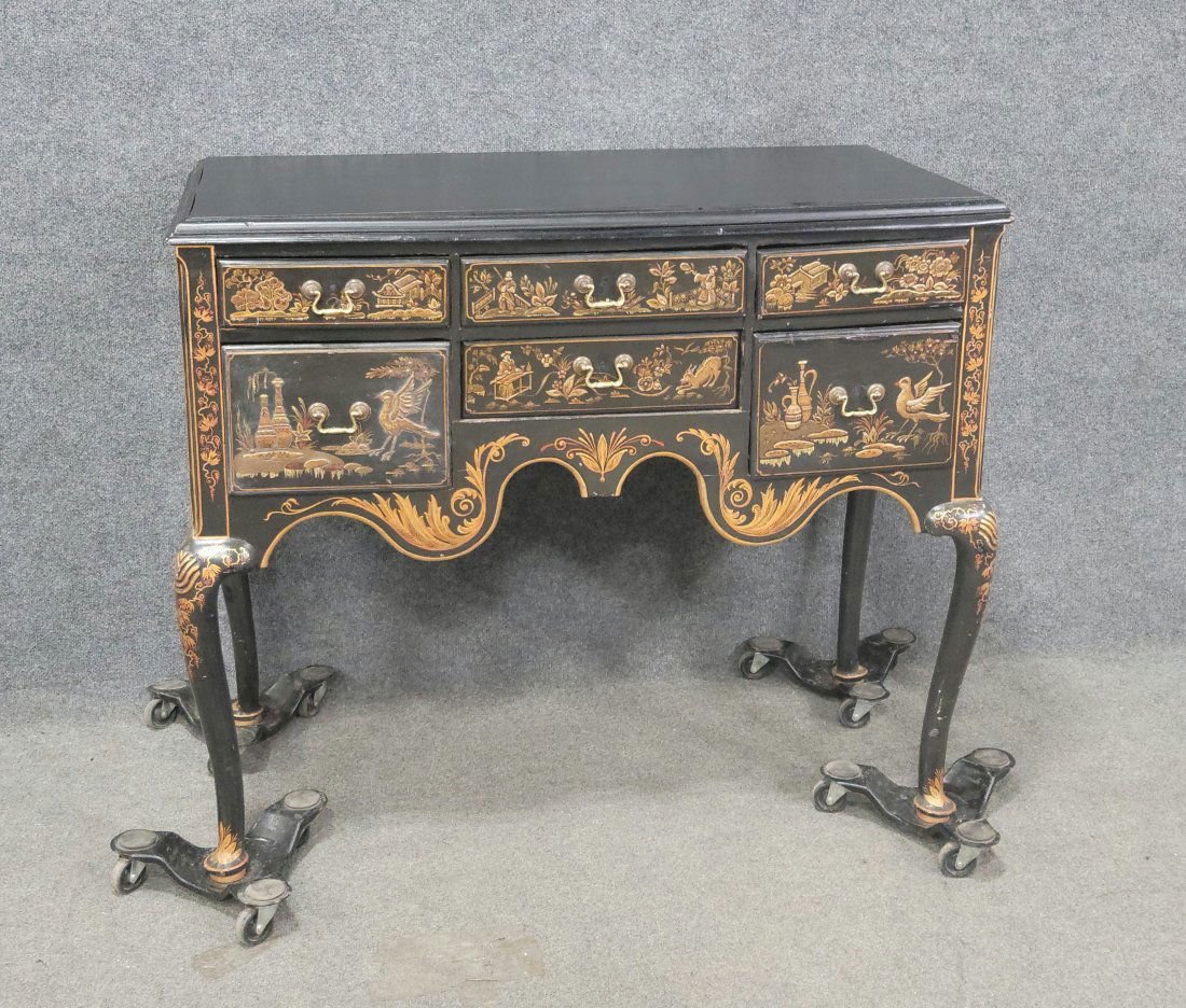 Antique Lowboy With Top Early 19th Base: 35.75"H, 43.50"W, 21.50"D