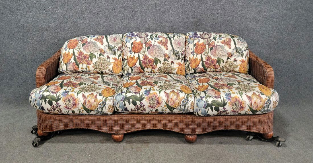 Ficks Reed Wicker Sofa (1 of 6)