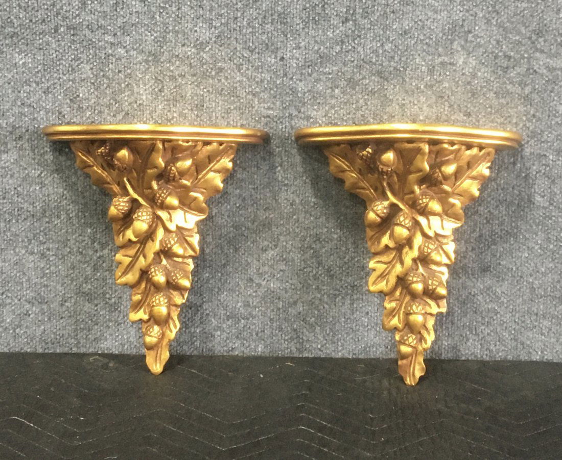 Pair Of Gilt Wall Sconces (1 of 2)