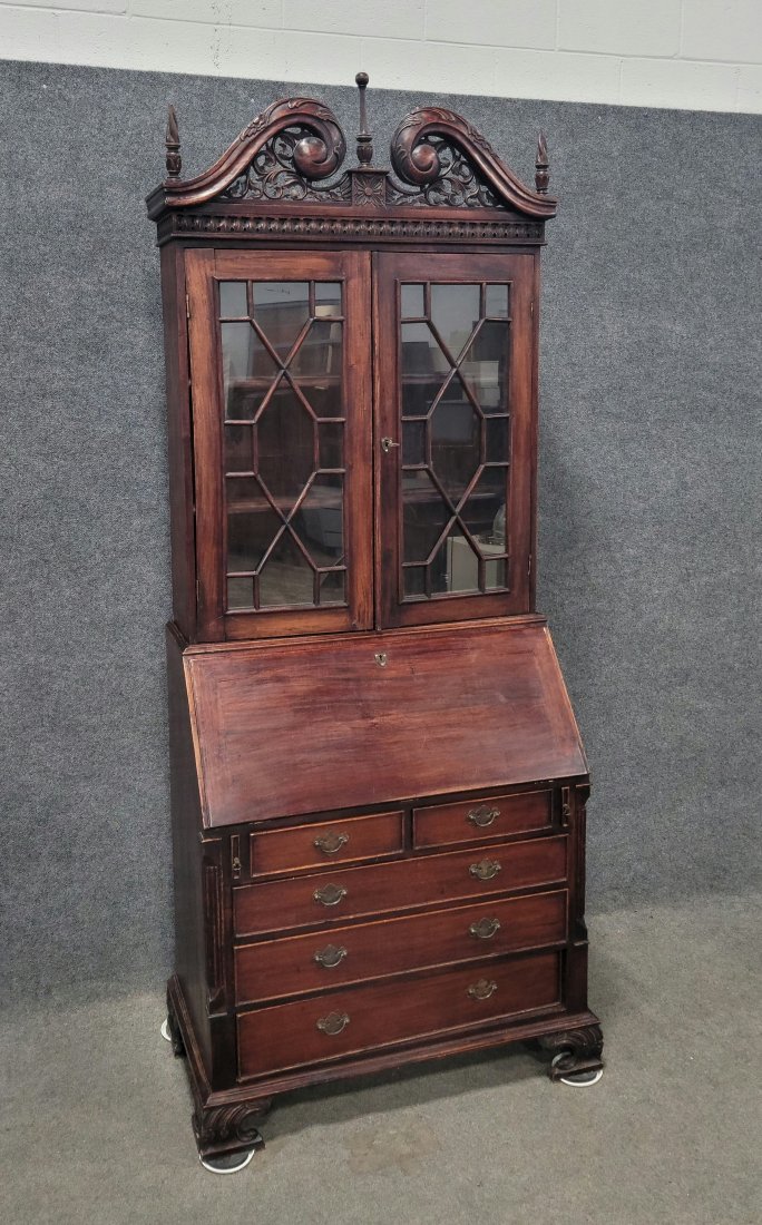 Large Secretary Desk: 96"H, 39.50"W, 21"D