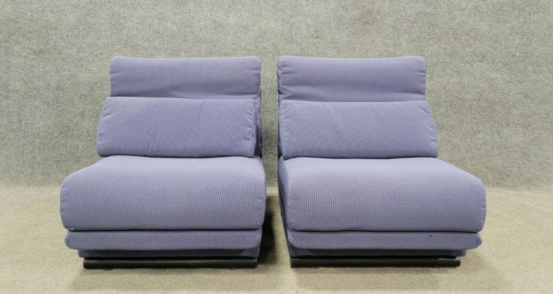 Pair Of Rolf Benz Chairs: 30"H, 26.50"W, 35"D, 15"SH