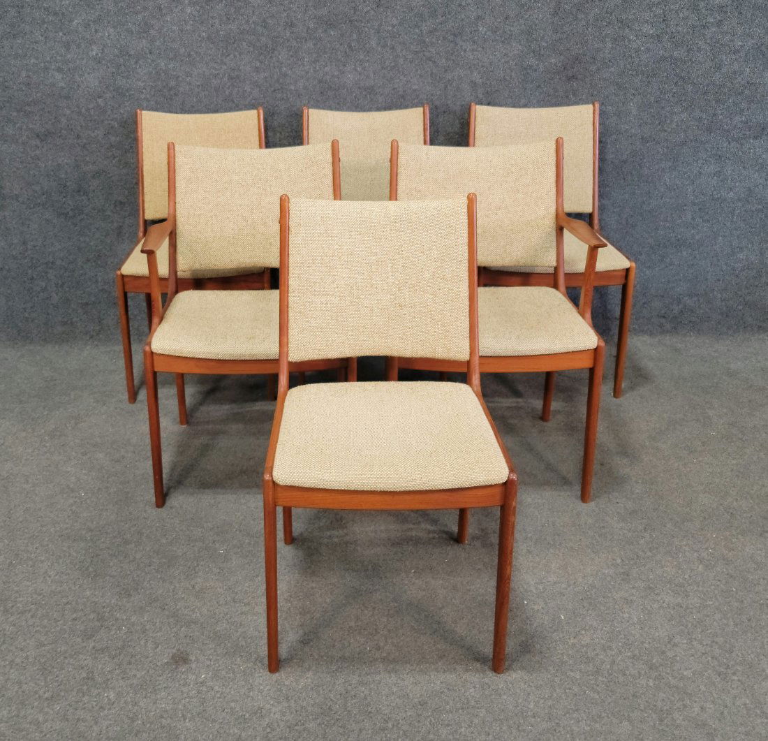 6 Danish Chairs Made In Denmark (1 of 4)