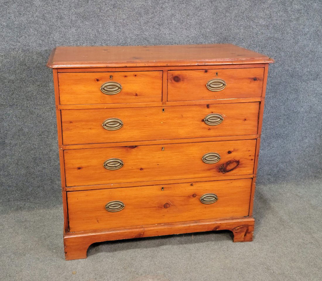 Antique Pine Chest (1 of 6)
