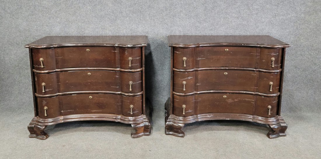 Pair Of Loris Bachelor Chests (Reconsigned): 34"H, 44"W, 20"D
