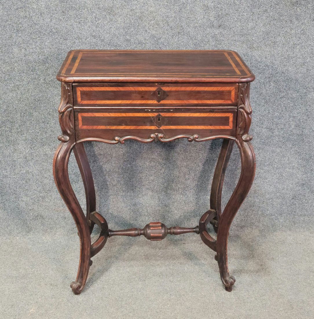 Rosewood Victorian Sewing Stand (1 of 6)