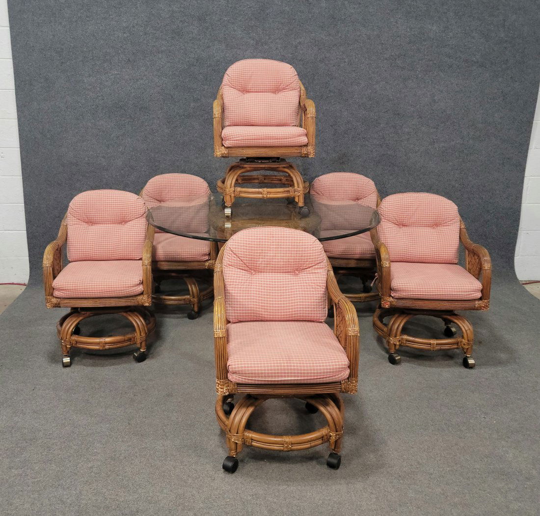 7 Piece Rattan Kitchen Set Barnebys