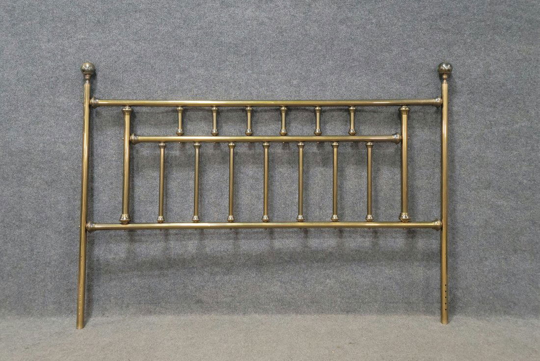 Brass Headboard: 55.50"H, 80"W
