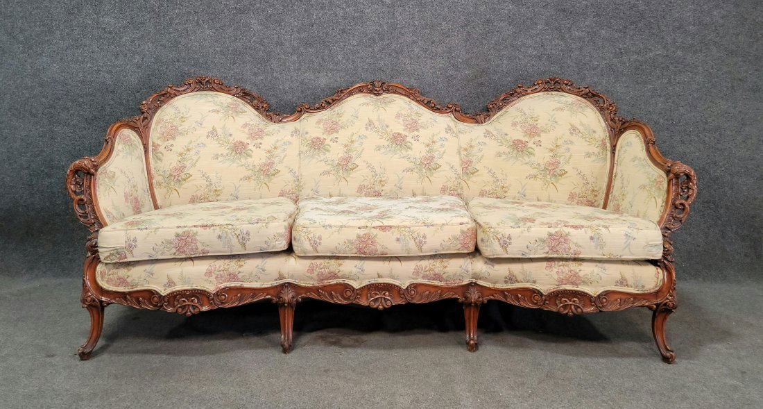 Carved French Sofa (1 of 6)