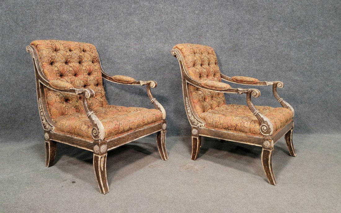 Sherrill Pair Of Regency Style Chair (1 of 6)