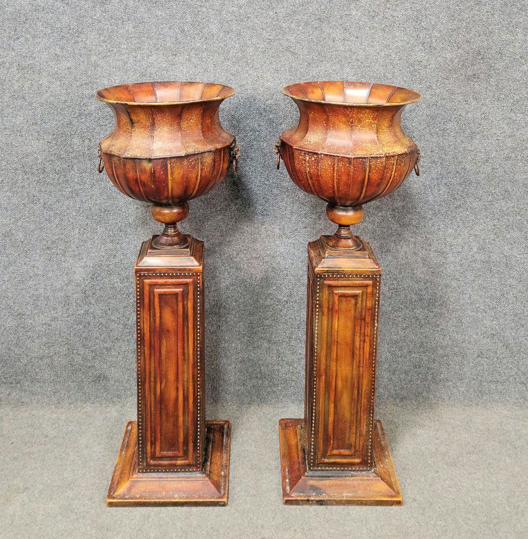 Pair Of English Style Tole Stands (1 of 5)