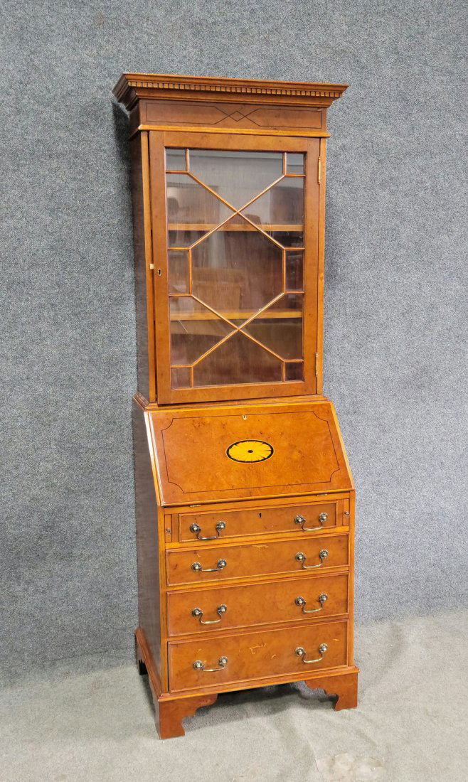 Inlaid English Secretary Desk (1 of 5)
