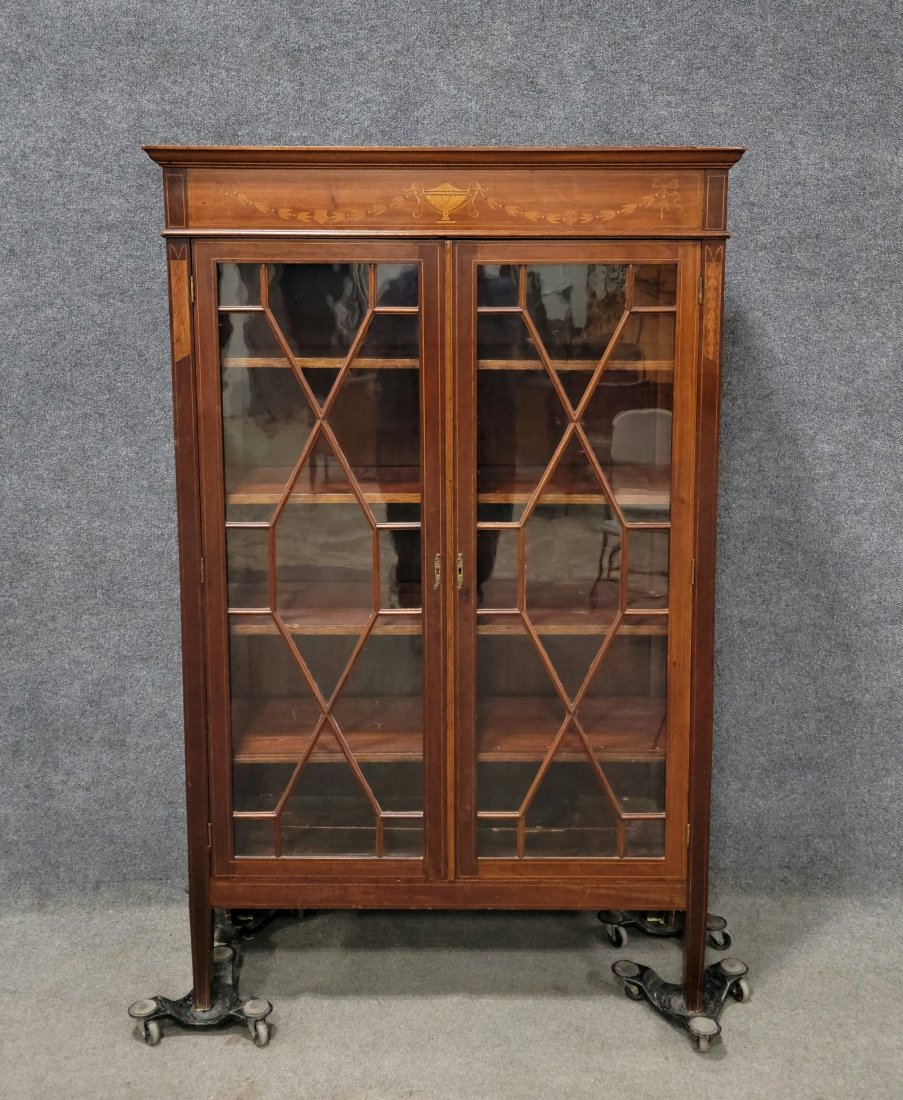 Inlaid Edwardian Cabinet (1 of 6)
