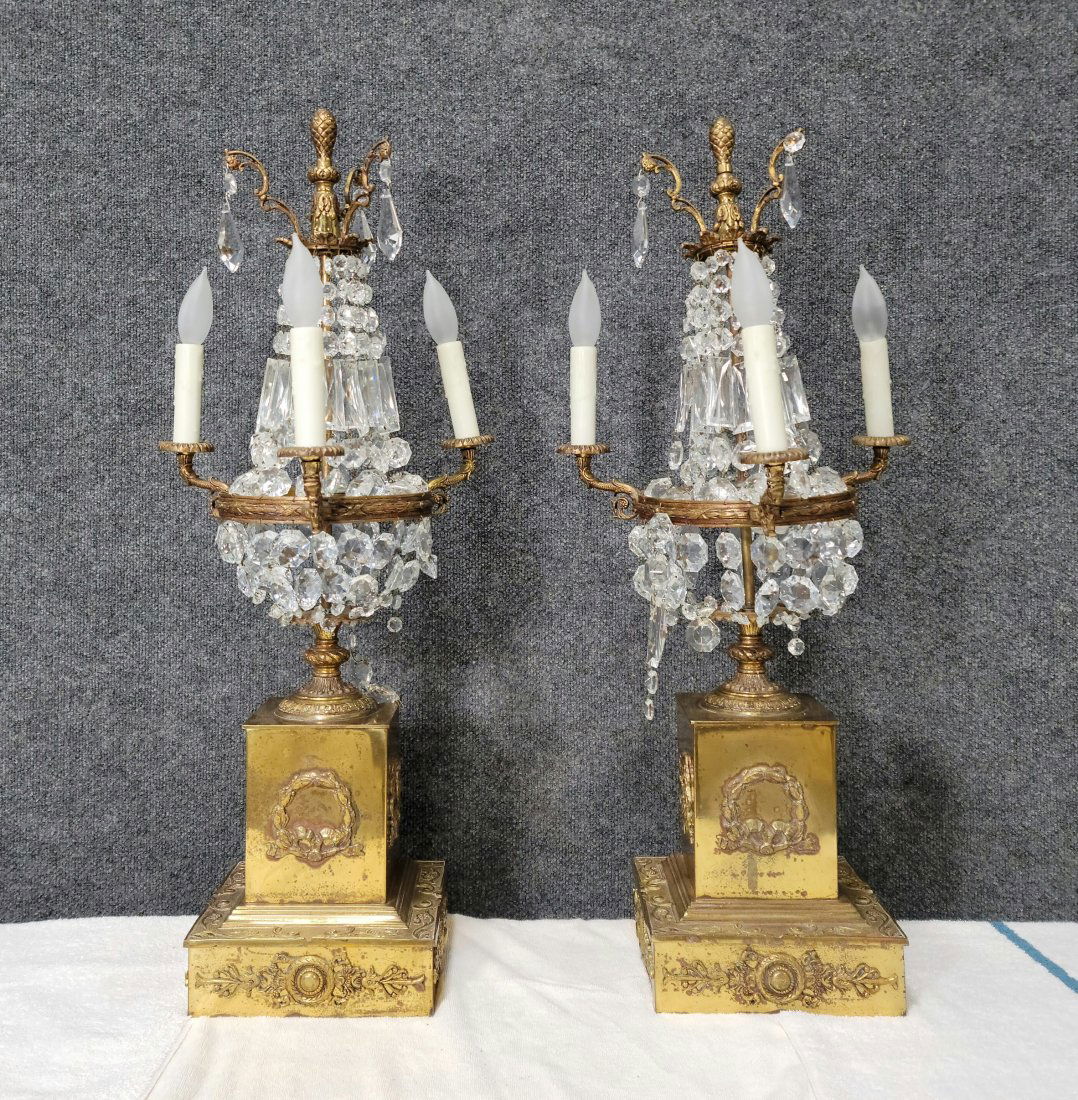Pair Of French Empire Style Lamps (1 of 3)