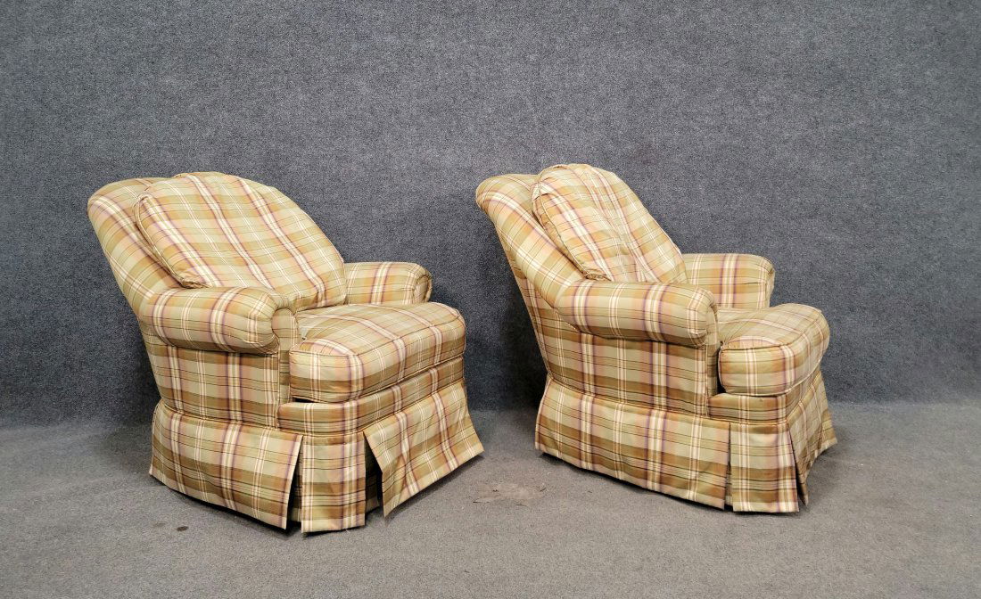 Pair Of Ethan Allen Swivel Chairs (1 of 5)