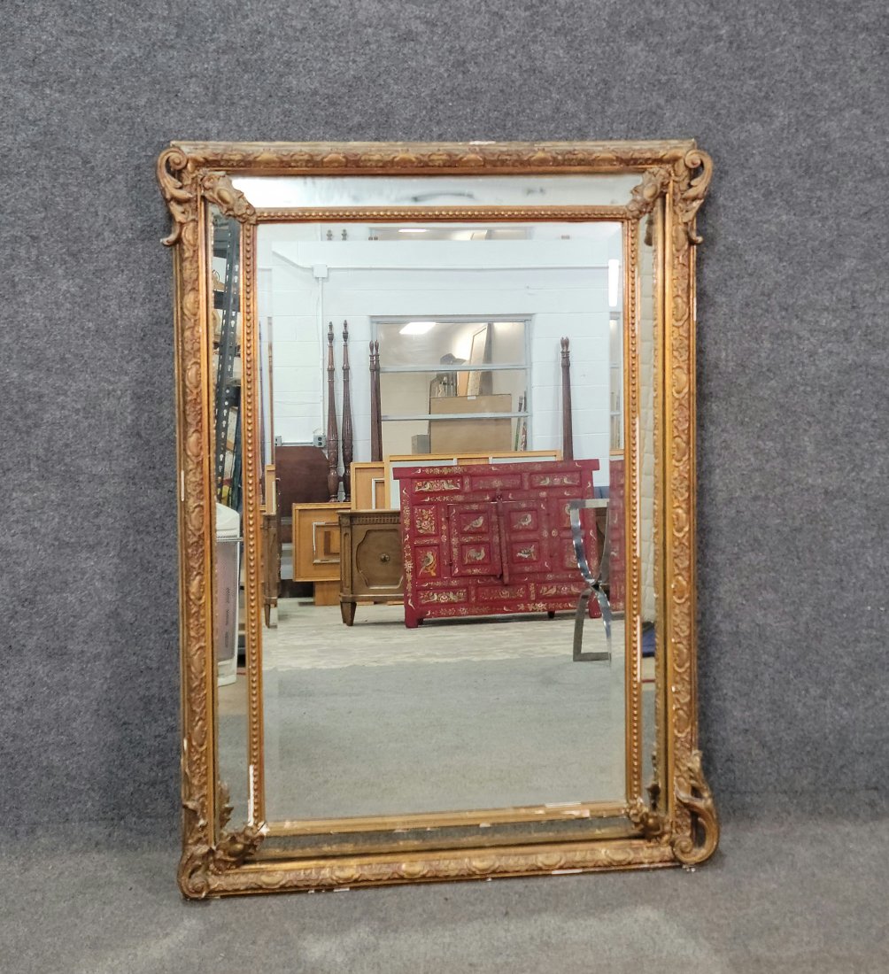 Antique Large Mirror: 57"H, 42"W