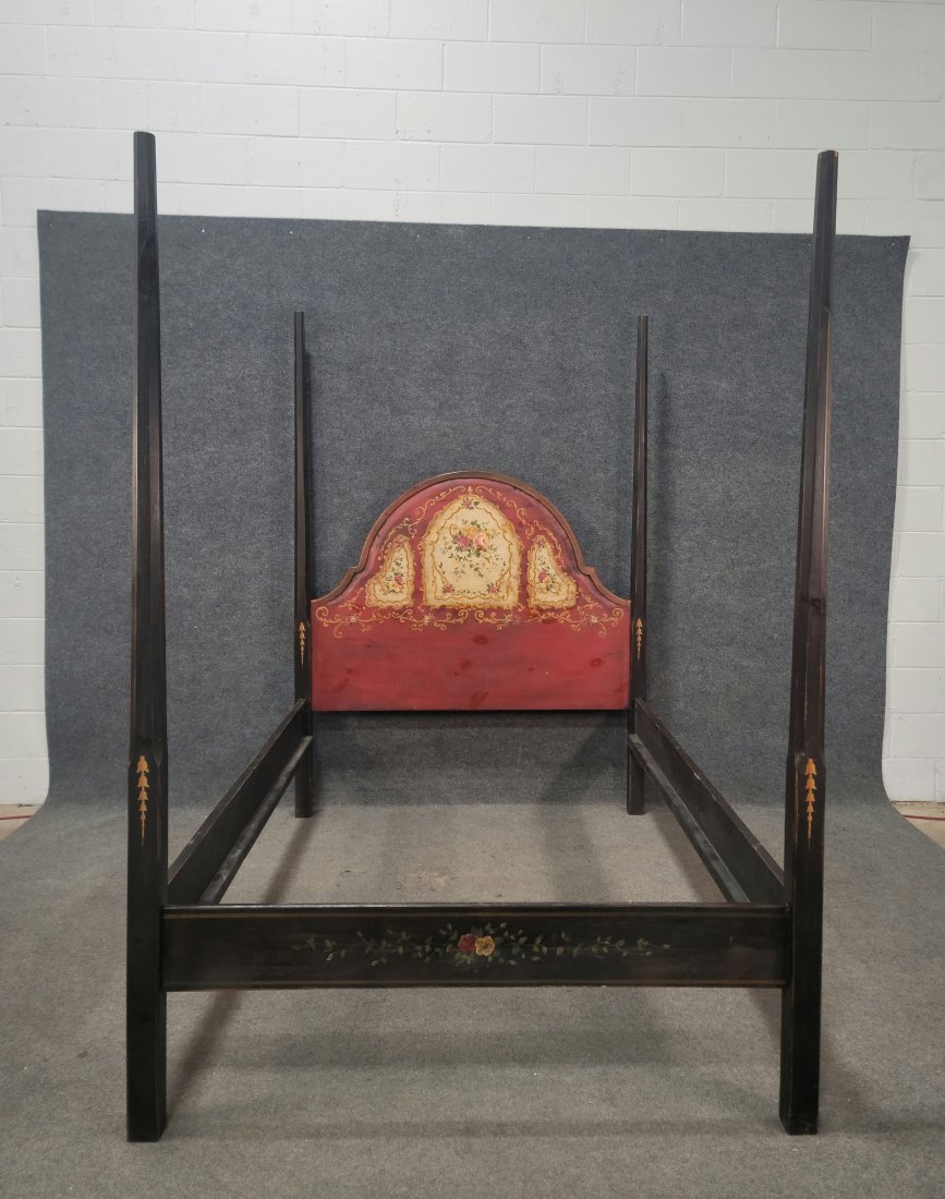 Poster Bed (No Finials) Painted Headboard: 83"H, 59"W, 81.50"D