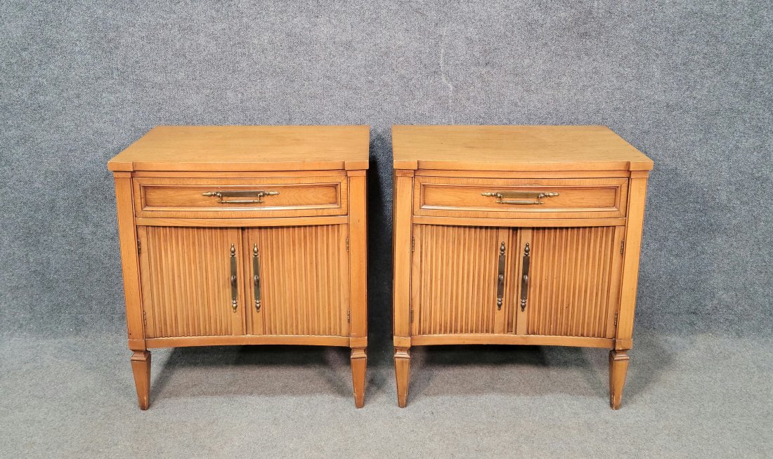 Pair Of Mid Century Nightstands: 26"H, 24"W, 16"D