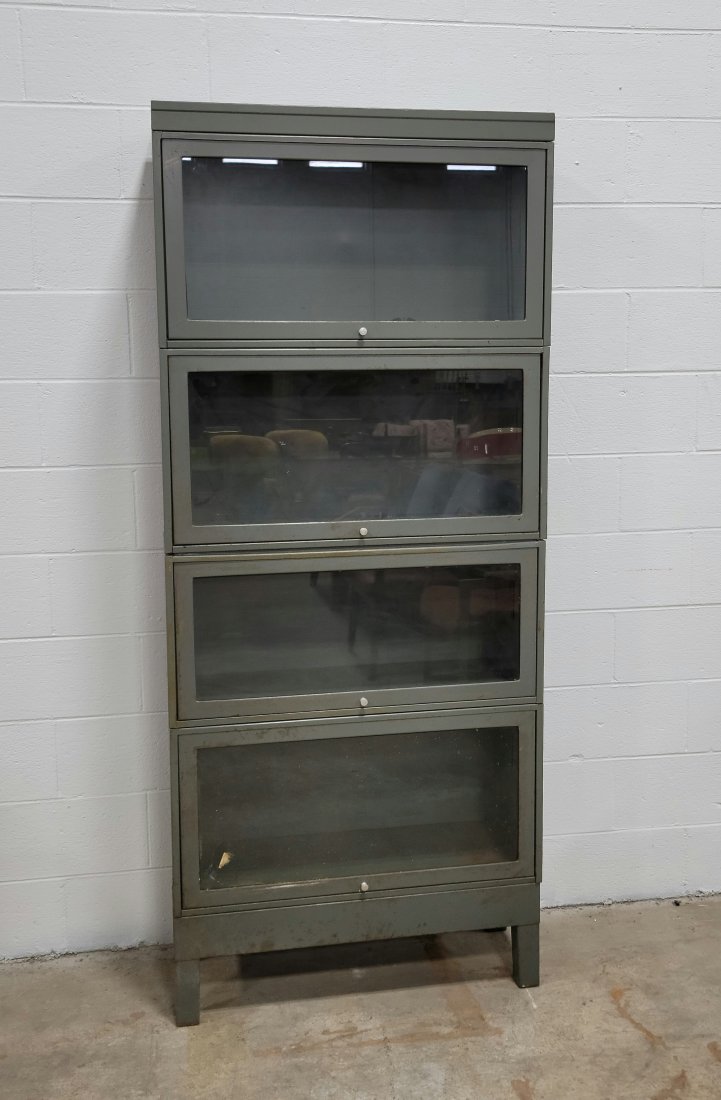 Industrial 4 Stack Bookcase: 78"H, 33"W, 13"D