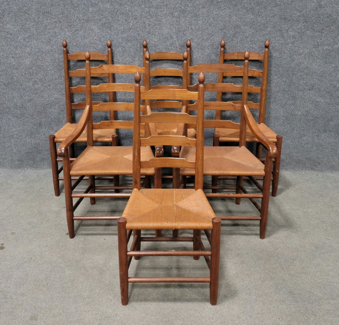 6 Ladder Back Chairs (1 of 5)