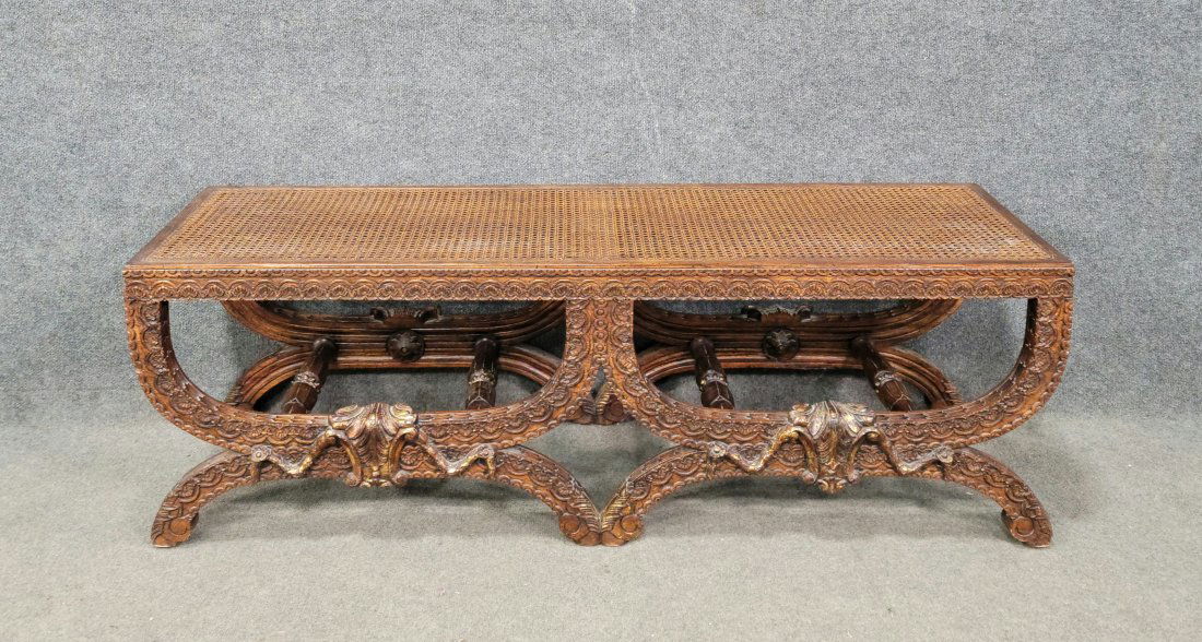 Carved Window Bench (1 of 2)