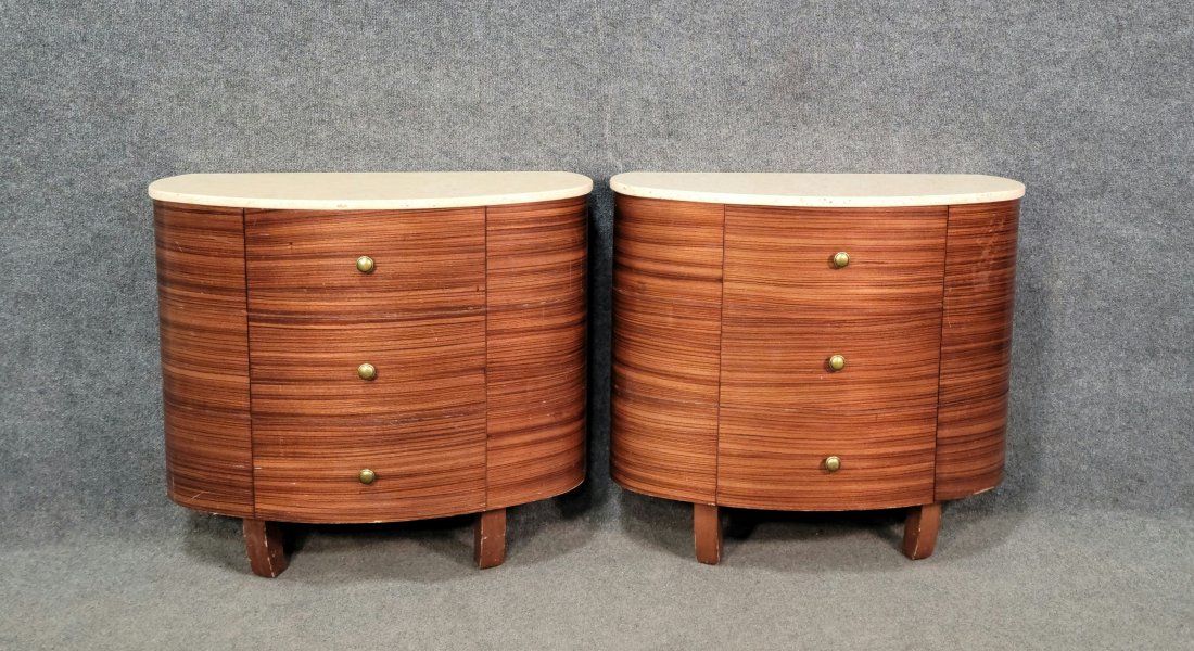 Pair Of Mid Century Style Stands: 30.50"H, 32.50"W, 12"D
