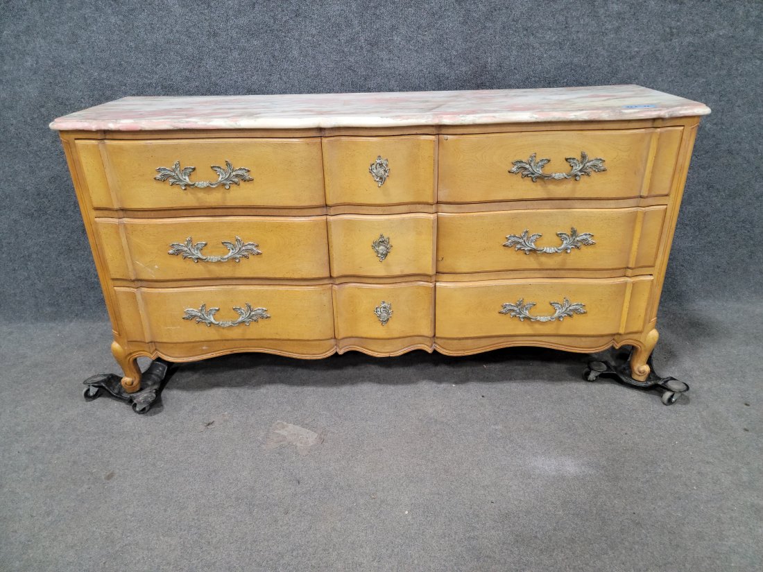 Marble Top Dresser: 36h, 70w, 21d