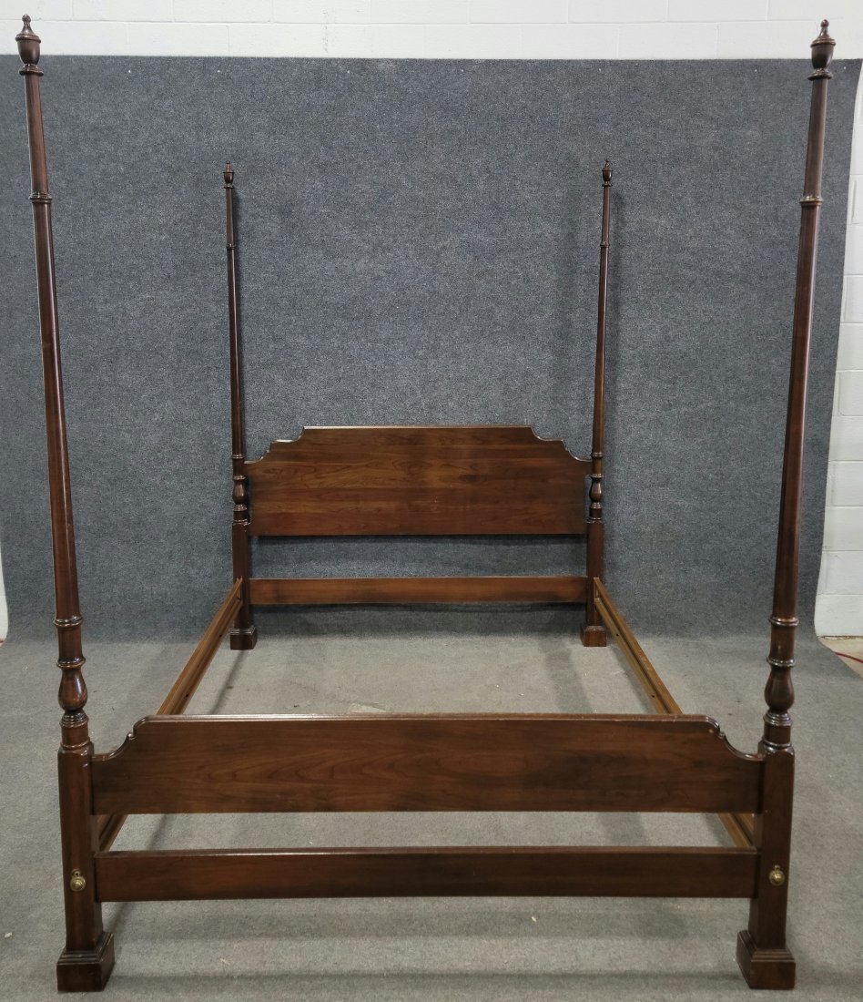 Cherry Poster Bed With Rails (1 of 1)