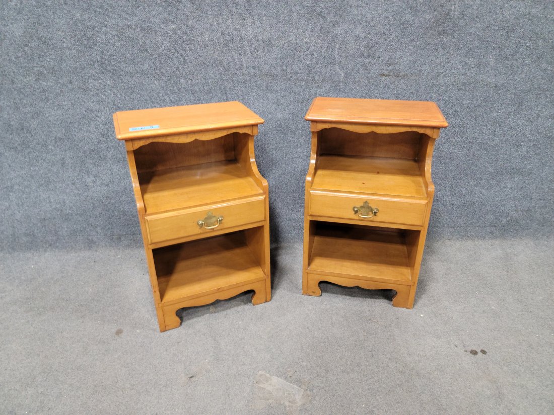 Pair Of Nightstands: 28h, 16.75w, 15d